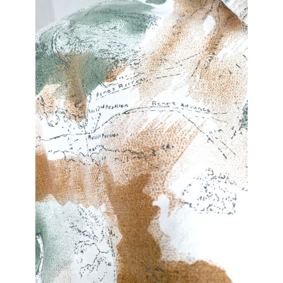 Vintage Roper Women's Western Button Shirt Medium Green Brown Long Sleeve Horses - Picture 9 of 12